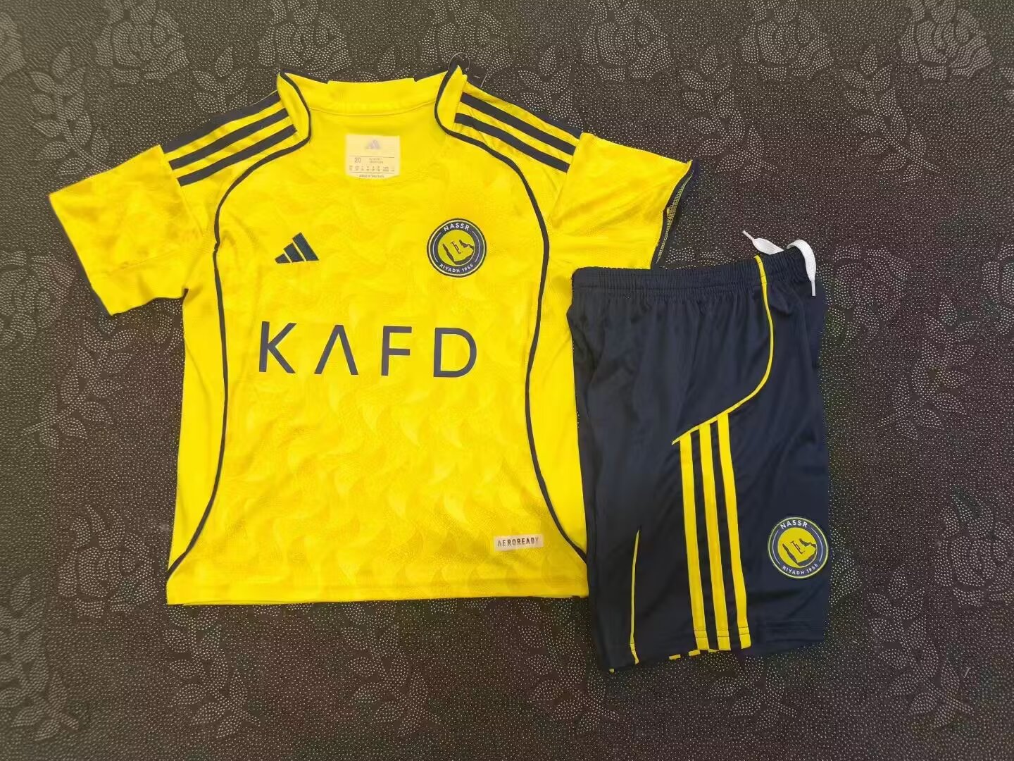 Kids-Al-Nassr 25/26 Home Soccer Jersey